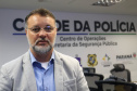 Reunião do gabinete de crise no Centro de Operações Cidade da Polícia