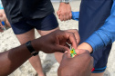 Corpo de Bombeiros orienta sobre retirada de pulseirinhas e cuidados com crianças nas praias 