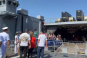   Mais de 3,5 mil pessoas visitam embarcações da Marinha no Porto de Paranaguá