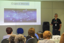 Curitiba, 08 de fevereiro de 2023 - Curso de smartfone para a terceira idade promovido pelo Celepar no Paraná Previdência.