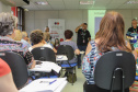 Curitiba, 08 de fevereiro de 2023 - Curso de smartfone para a terceira idade promovido pelo Celepar no Paraná Previdência.