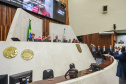  governador Carlos Massa Ratinho Junior participou nesta segunda-feira (06) da abertura oficial dos trabalhos da Assembleia Legislativa do Paraná (Alep).