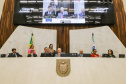  governador Carlos Massa Ratinho Junior participou nesta segunda-feira (06) da abertura oficial dos trabalhos da Assembleia Legislativa do Paraná (Alep).