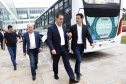 Apresentação do ônibus a gás