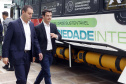 Apresentação do ônibus a gás