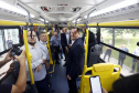Apresentação do ônibus a gás