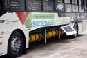 Apresentação do ônibus a gás