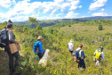 Trabalho de campo em expedição Pró-Espécies na RPPN Caminho das Tropas