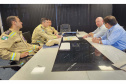 Portos do Paraná recebe a visita do novo comandante do 8º Grupamento de Bombeiros