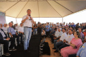  O governador Carlos Massa Ratinho Junior anunciou o início da usina fotovoltaica no aeroporto de Maringá.