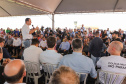  O governador Carlos Massa Ratinho Junior anunciou o início da usina fotovoltaica no aeroporto de Maringá.