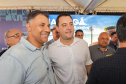  O governador Carlos Massa Ratinho Junior anunciou o início da usina fotovoltaica no aeroporto de Maringá.