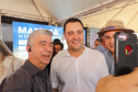  O governador Carlos Massa Ratinho Junior anunciou o início da usina fotovoltaica no aeroporto de Maringá.
