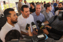  O governador Carlos Massa Ratinho Junior anunciou o início da usina fotovoltaica no aeroporto de Maringá.