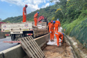 DER está concluindo recuperação da encosta da BR-277 no km 41 