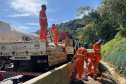 DER está concluindo recuperação da encosta da BR-277 no km 41 