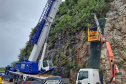 Obra do DER no km 41 da BR-277 chega a 70% de execução neste final de semana 