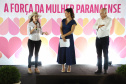 A primeira-dama do Paraná, Luciana Saito Massa, presidiu nesta terça-feira (21) o II Encontro das Primeiras-Damas do Paraná — A Força da Mulher Paranaense, no Museu Oscar Niemeyer, em Curitiba. 