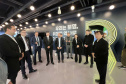 O governador Carlos Massa Ratinho Junior se reuniu nesta terça-feira (14) com representantes da startup sul-coreana Riiid, que é referência em tecnologia na educação, em Seul, no país asiático.