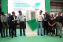 Governador Carlos Massa Ratinho Junior na inauguração do Terminal Portuário da Klabin em Paranaguá