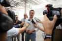 Governador Carlos Massa Ratinho Junior na inauguração do Terminal Portuário da Klabin em Paranaguá