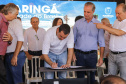  O governador Carlos Massa Ratinho Junior anunciou o início da usina fotovoltaica no aeroporto de Maringá.