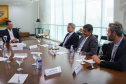Governador Carlos Massa Ratinho Junior com Procurador Geral do Trabalho Dr José de Lima Ramos Pereira
