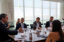 Governador Carlos Massa Ratinho Junior com Procurador Geral do Trabalho Dr José de Lima Ramos Pereira