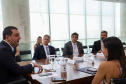 Governador Carlos Massa Ratinho Junior com Procurador Geral do Trabalho Dr José de Lima Ramos Pereira