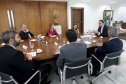 Governador Carlos Massa Ratinho Junior com Procurador Geral do Trabalho Dr José de Lima Ramos Pereira