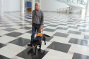 Governo recebe Rock e Roberto Leite, dupla de cego e cão-guia que vai trabalhar em órgão estadual