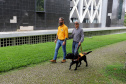 Governo recebe Rock e Roberto Leite, dupla de cego e cão-guia que vai trabalhar em órgão estadual