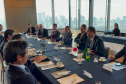O governador Carlos Massa Ratinho Junior participou de uma série de agendas com empresários em Tóquio, no Japão, nesta quarta-feira (08).
