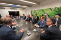 O governador Carlos Massa Ratinho Junior participou de uma série de agendas com empresários em Tóquio, no Japão, nesta quarta-feira (08).