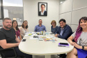  o Secretário da Família e Juventude do Governo do Distrito Federal (GDF), Rodrigo Delmasso, visitou a sede da Secretaria de Estado do Desenvolvimento Social e Família (Sedef), no Palácio das Araucárias
