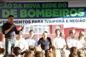 Com um investimento de R$ 8,5 milhões do Governo do Estado, foi inaugurada a nova sede do 1° Subgrupamento de Bombeiros Independente (SGBI) de Ivaiporã nesta quinta-feira (04), data que também marca o Dia Internacional do Bombeiro. O evento contou com a presença do governador Carlos Massa Ratinho Junior, que também anunciou a conclusão da nova Estação de Tratamento de Esgoto da Sanepar na cidade, além de uma série de novos investimentos que beneficiam toda a região do Vale do Ivaí.