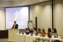 O governador Carlos Massa Ratinho Junior participou de um seminário sobre combate ao trabalho infantil nesta quarta-feira (31), em Foz do Iguaçu. 