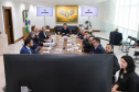 Governador Carlos Massa Ratinho Jr em reunião com a cooperativa Agrária.