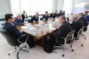 Governador Carlos Massa Ratinho Jr em reunião com a cooperativa Agrária.