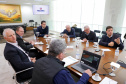 Governador Carlos Massa Ratinho Jr em reunião com a cooperativa Agrária.