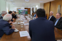 Governador Carlos Massa Ratinho Jr em reunião com a cooperativa Agrária.