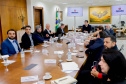 Governador Carlos Massa Ratinho Jr em reunião com a cooperativa Agrária.