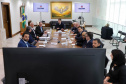 Governador Carlos Massa Ratinho Jr em reunião com a cooperativa Agrária.