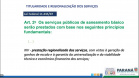 SANEAMENTO CIDADES