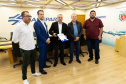 Presidente da Sanepar recebeu prefeito e presidente da Câmara de Almirante Tamandaré