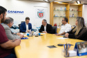 Presidente da Sanepar recebeu prefeito e presidente da Câmara de Almirante Tamandaré