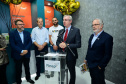 Diretor do BRDE PR; Wilson Bley Lipski, presidente da Finep Celso Pansera, ministra do MCTI Luciana Santos e secretário estadual da Ciência, Tecnologia e Ensino Superior Aldo Nelson Bona