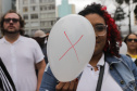 Curitiba, 22 de julho de 2023 - Dentro da programação da Campanha Paraná Unido no Combate ao Feminicídio, promovido pelo Governo do Estado, aconteceu caminhada pela Rua XV de Novembro, centro de Curitiba, com a participação da modelo Luiza Brunet.