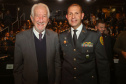 O governador em exercício Darci Piana participou nesta segunda (24) no Museu Oscar Niemeyer, em Curitiba, da formatura de 35 oficiais da Polícia Militar e do Corpo de Bombeiros no Curso Superior de Polícia