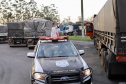 Caminhoneiros recebem a bênção de São Cristóvão no Pátio de Triagem do Porto de Paranaguá